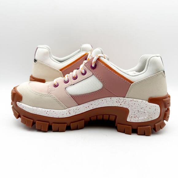 Caterpillar Pink and White Sneakers with Rugged Design - Picture 7 of 14